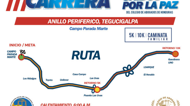 Recuerda este 8 de abril asistir a la carrera " Unidos por la Paz"