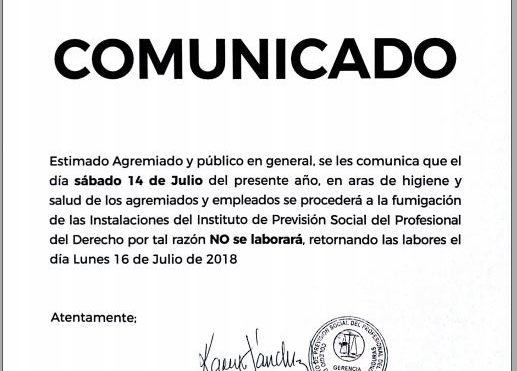 Comunicado