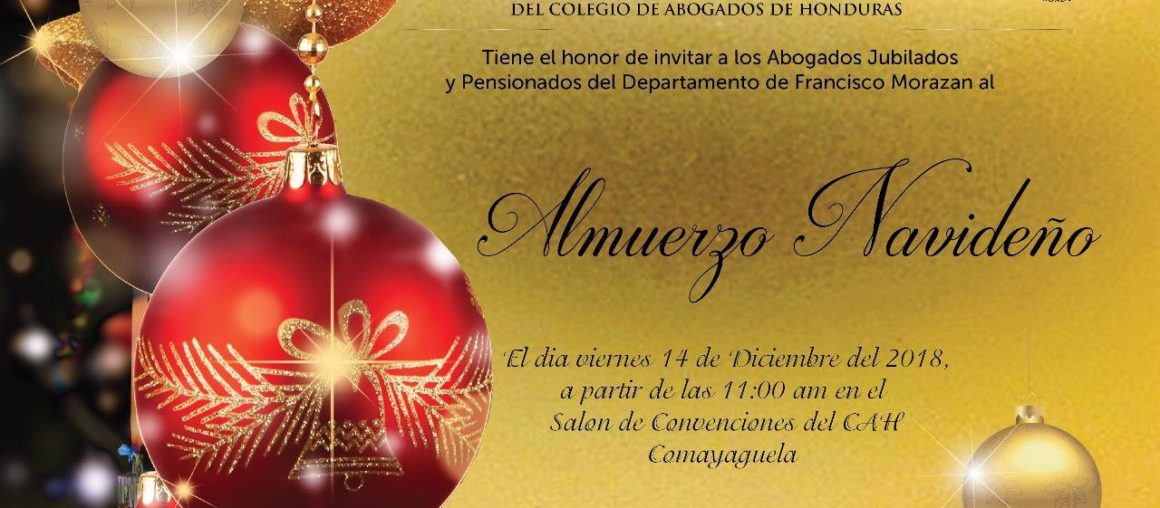 Almuerzo Navideño Asociación Nacional de Jubilados y Pensionados