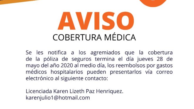 Aviso Cobertura Médica